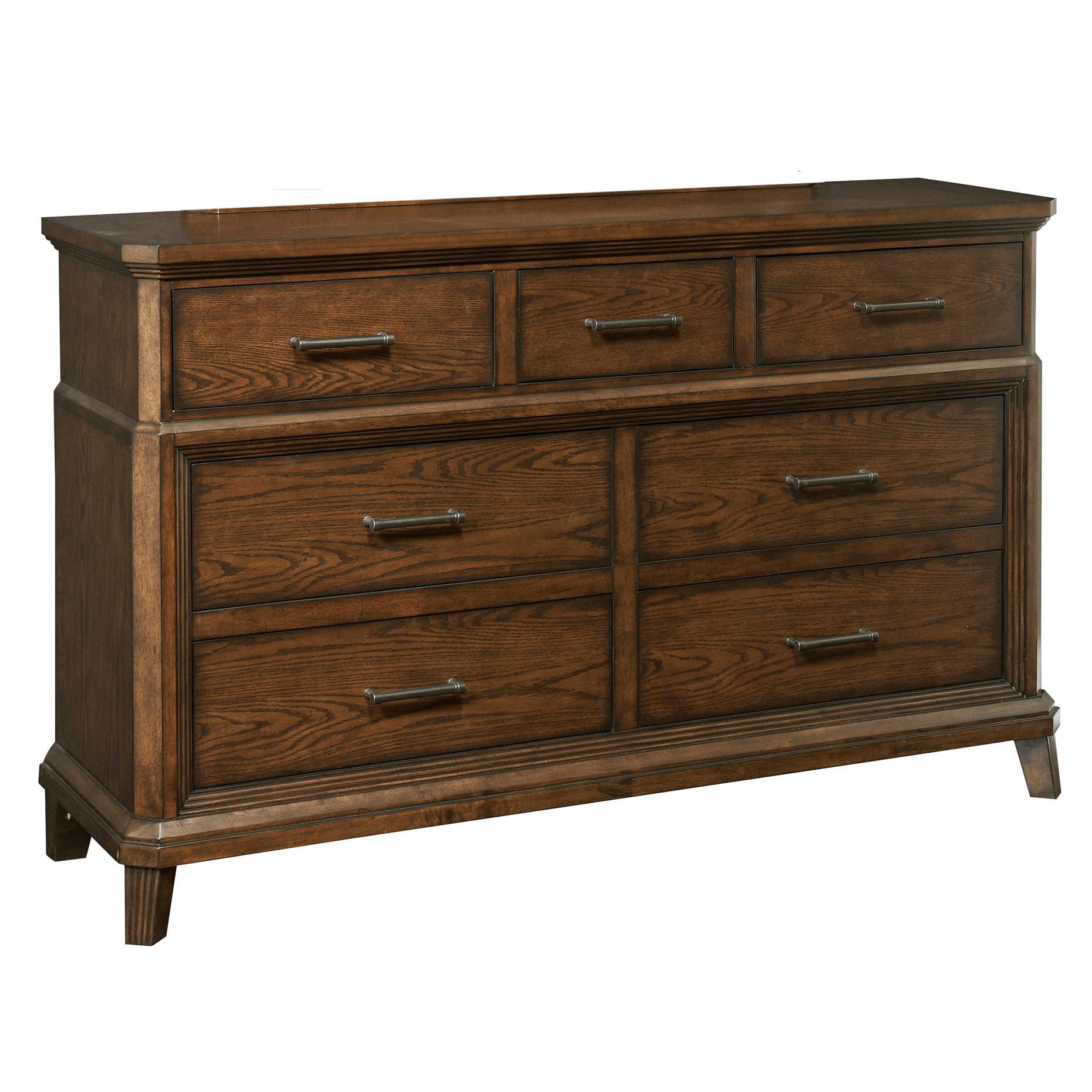 Broyhill Furniture Estes Park 7 Drawer Chesser with Splayed Feet AHFA Dressers